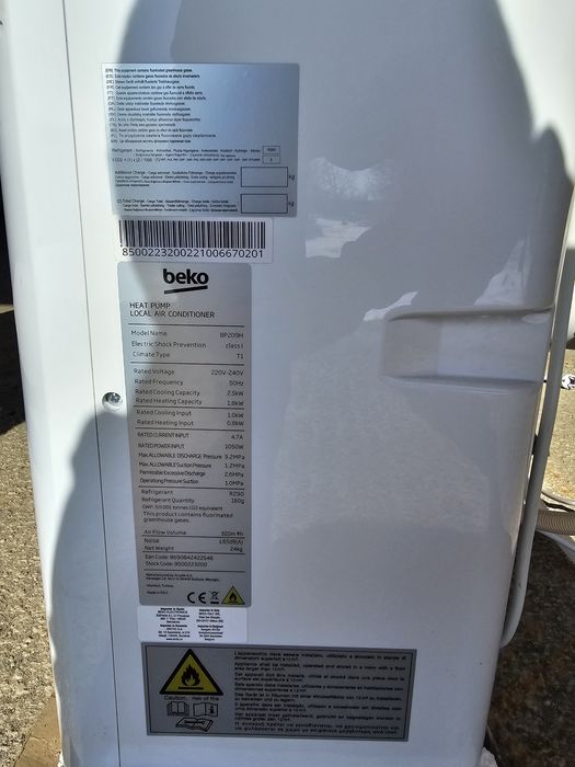 Aer conditionat portabil Beko