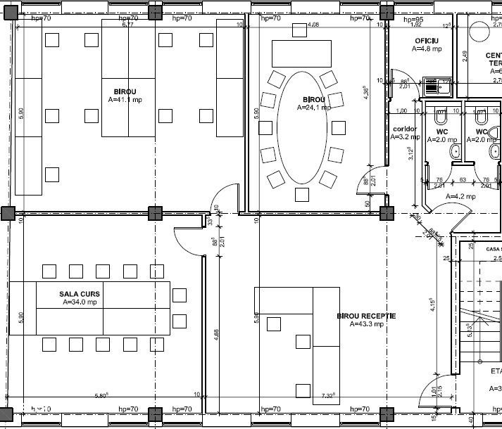 150 mp birouri de inchiriat – 4 camere,  Calea Dumbravii, 12 €/mp