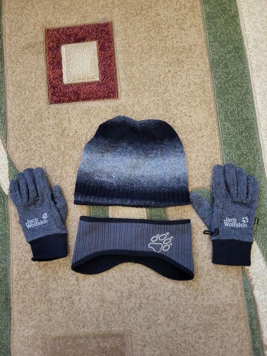 Jack wolfskin mănuși  caciula