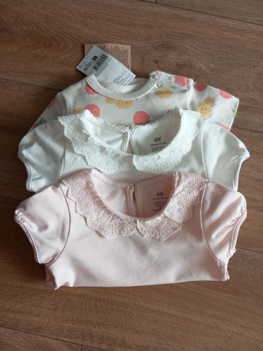 Body-uri noi cu volanase H&M fetiță marimea 68