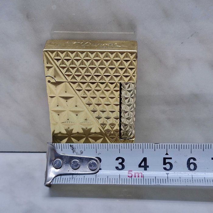 Bricheta S.T. Dupont flacără dublă galbenă Zeus Amanet Militari 34242
