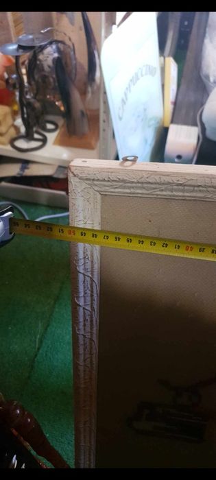 Голям стар гоблен мома с менци