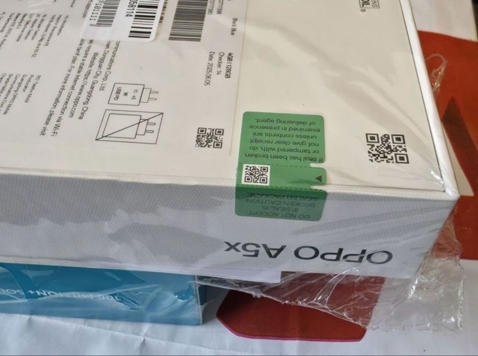 ЗАПЕЧАТАН 128GB Oppo A5x Гаранция А1 2027г. Black Blue | Черен | Син