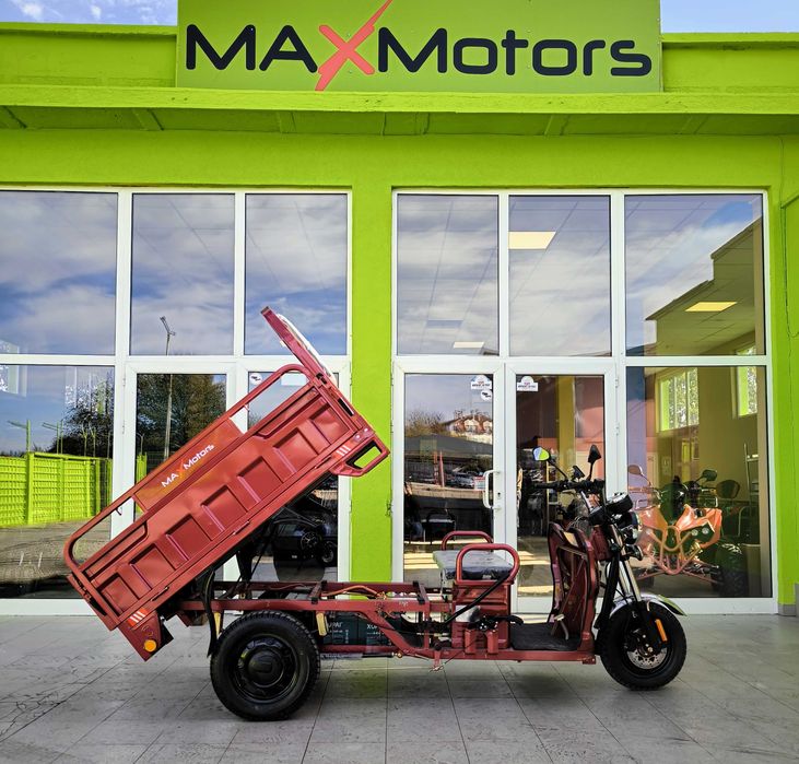 Електрическа товарна триколка HEAVY CARGO 2000W/60V/42Ah - RED