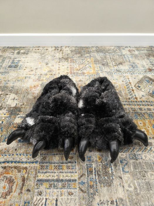 Тапочки динозавра для дома, очень теплые