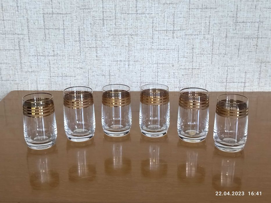 Новые рюмки, 6 тш. Богемия.