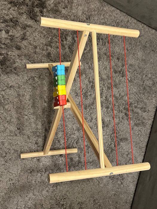 Детски дървен сушилник с щипки