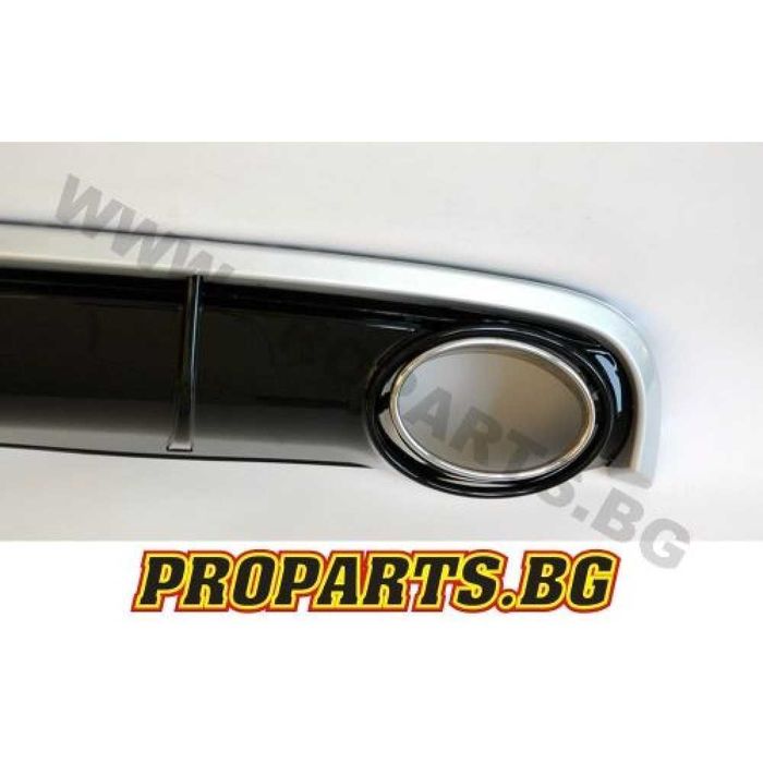 RS7 тип дифузер с накраници за задна броня за Audi A7 10-14