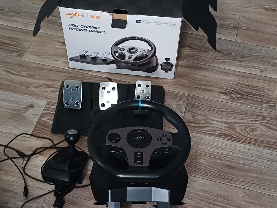 Игровой руль с кпп PXN V9