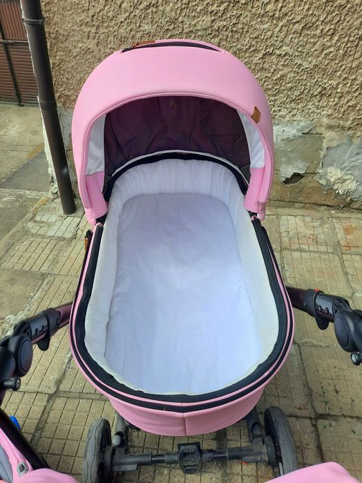 Розова детска количка Baby merc