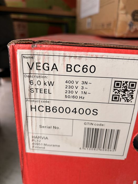 Harvia Vega 6kw noua, cu panou control inclus