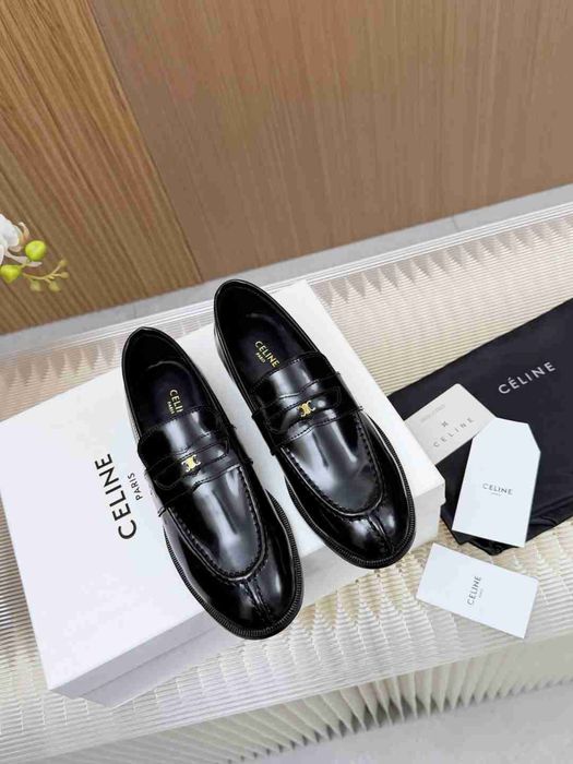 Дамски обувки - Celine Loafer Malaquais In Polished Bullskin