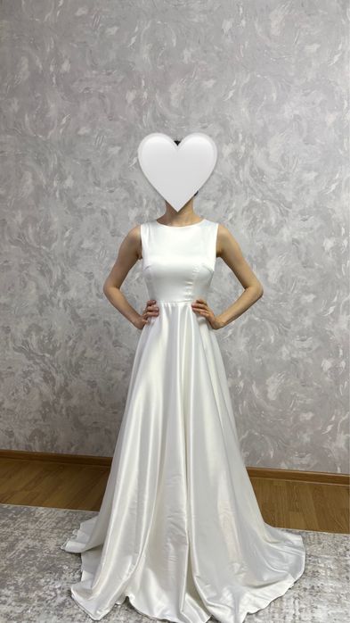 Продам атласное платье