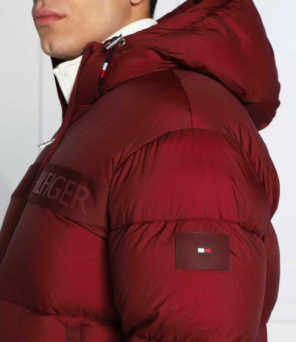 tommy hilfiger regular fit bordo - дебело мъжко яке М