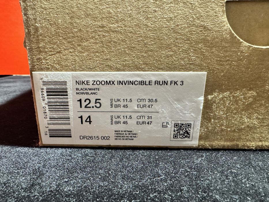 Оригинални! Nike ZoomX Invincible Run Flyknit 3 - 47 ShoeMag