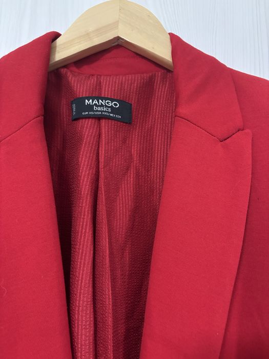 Sacou rosu elegant - Mango XS