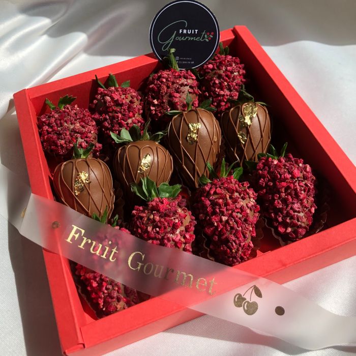 Клубника в шоколаде Подарки Сладкий набор Qulupnay shokolad Podarki