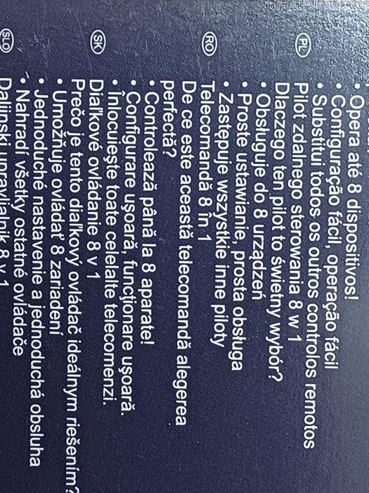 Telecomanda universala noua. Pentru tv, sisteme audio etc
Are si fisa