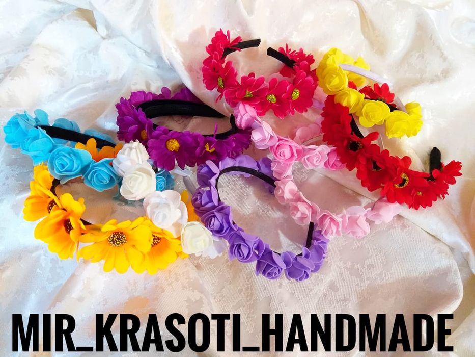 Подарок для любимых!ободки ручной работы.