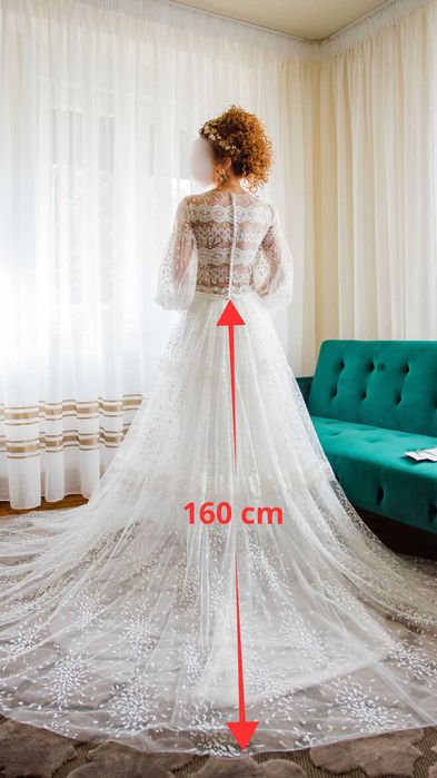 Rochie de mireasă Vintage, din dantelă