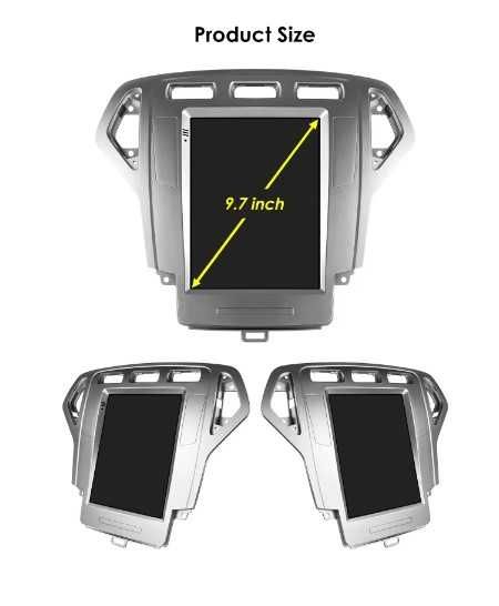 FORD MONDEO MK4 GALAXY AC 9.7" 2008/2010 - вертикална навигация,9813