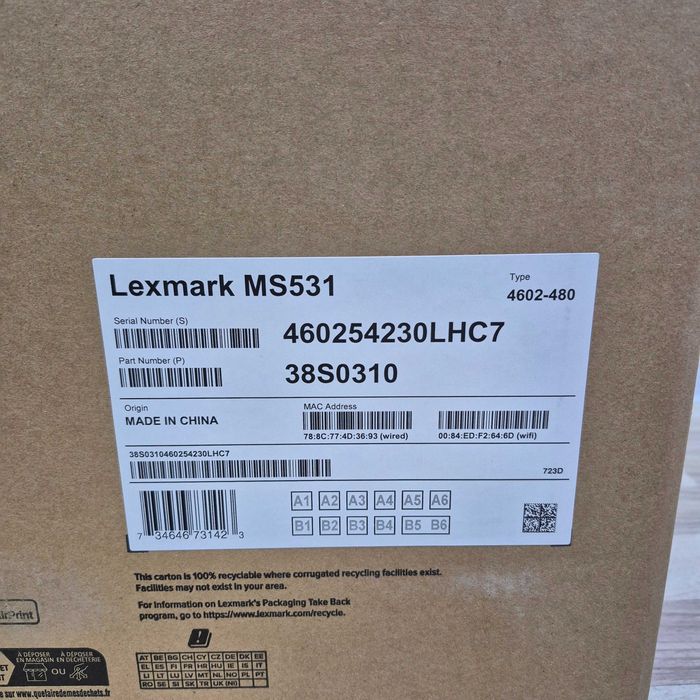 Imprimanta laser Lexmark MS531 Noua Sigilat Zeus Amanet Militari