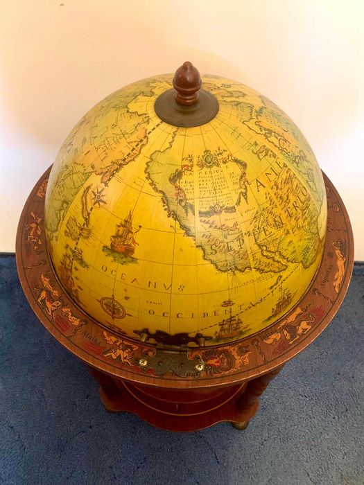 Винтидж бар-глобус / мини бар за алкохол – 100 см