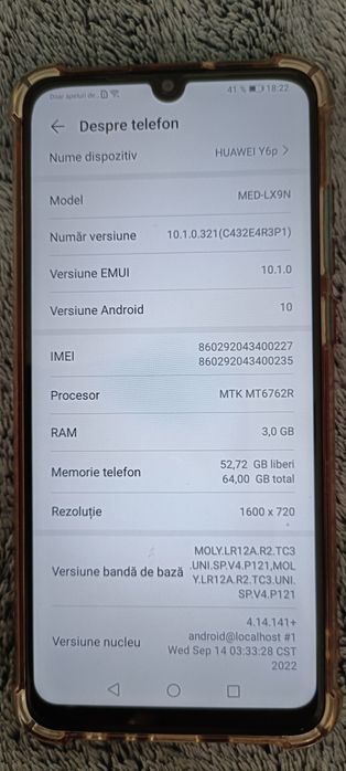 Huawei Y6P telefon Smart mobil
