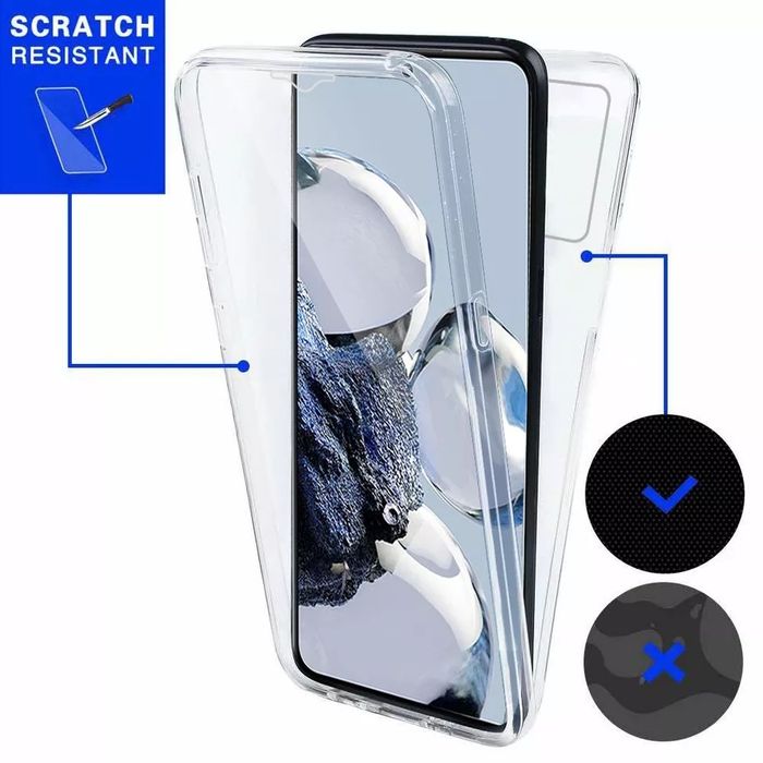 Прозрачен 360° Градуса Кейс за Xiaomi 12T / 12T Pro 12X Lite