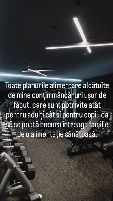 Plan alimentar personalizat.
