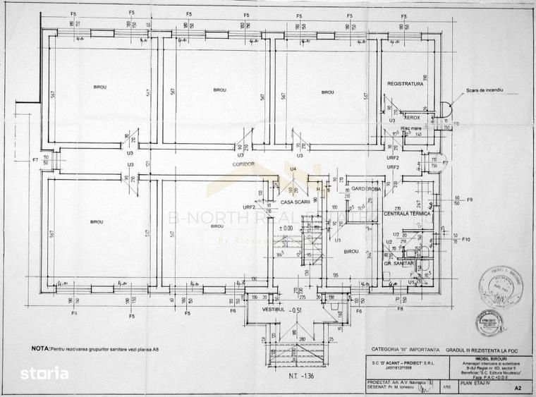Spații birouri Grozăvești – Regie | 25–350 mp | De la 5,5 €/mp + mente
