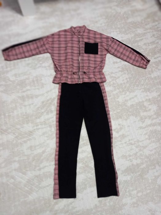 Дамски комплект с кариран десен