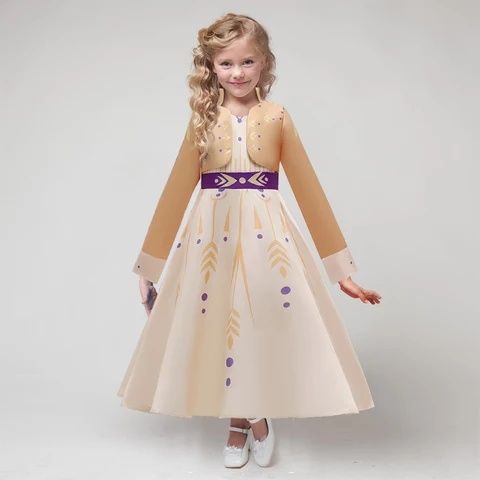 НОВО!!!Рокля на Ана от FROZEN 2 + Подарък коронка