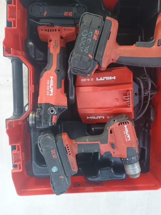 Set hilti nuron. Rotopercutor te 2. Flex Ag 6d. Filetanta sf4. Cutie, incarcator.