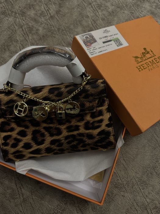 Сумка Hermes  (леопардовая)