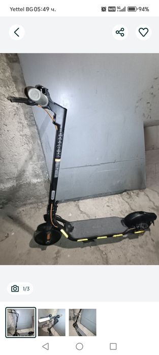 Електрическа тротинетка NINEBOT
Батерия: Литиево-йонна, 36V / 10Ah – с