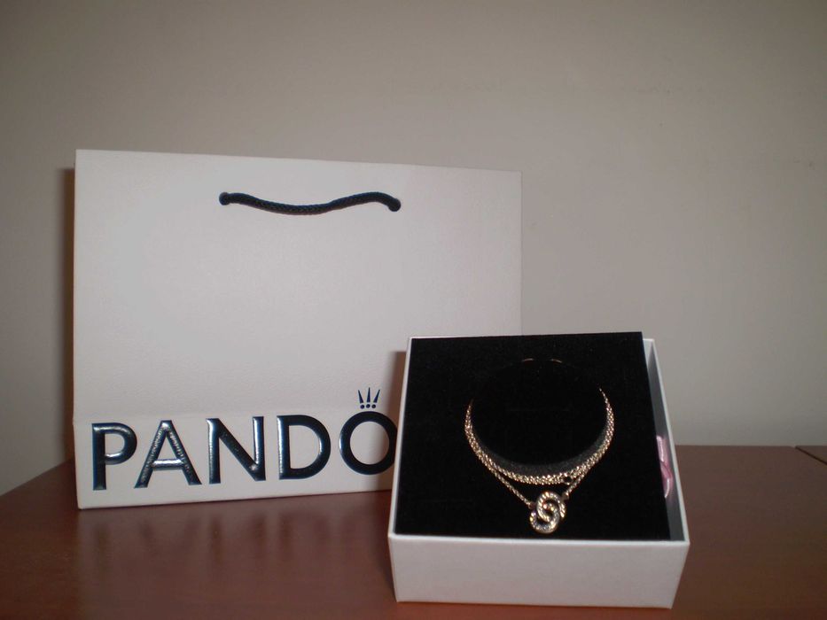 Pandora, lantisor argint 925, pietre zirconiu