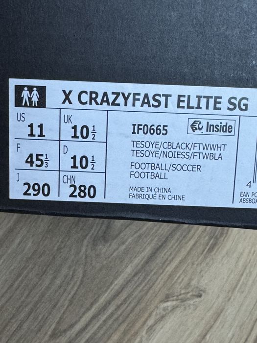 Нови Футболни обувки Adidas X Crazyfast Elite SG ! 48 н