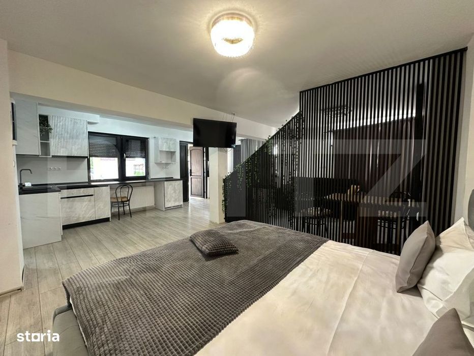 Studio premium open-space, 35 mp, terasa si parcare – zona 22 Decemb