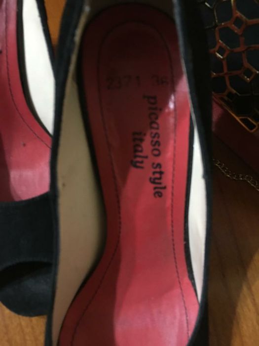 Туфли Италия замша .