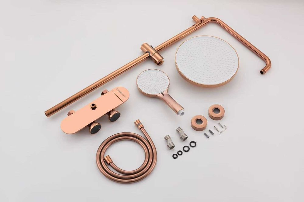 Интелигентна душ система Rose Gold с термостат и LED дисплей D47