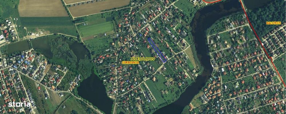 Teren Corbeanca 3120 Mp - 200M De Lac - Strada Viitorului - Utilitati