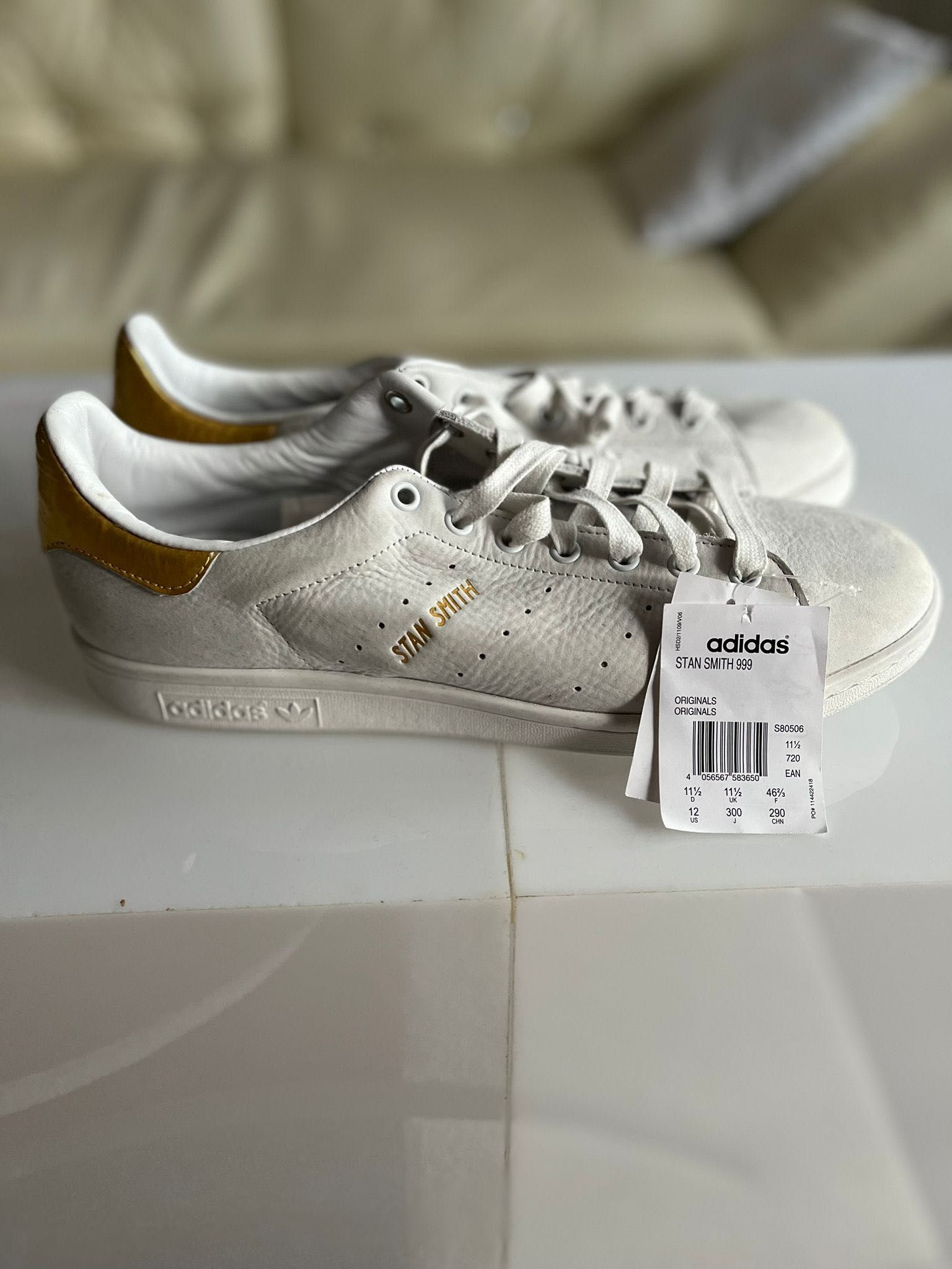 Adidas stan smith 999 gold clearance leaf