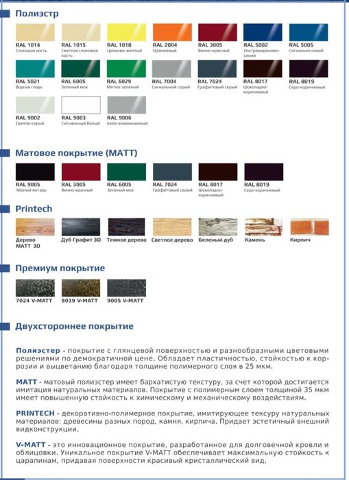 Профлист с выездом для замеров.