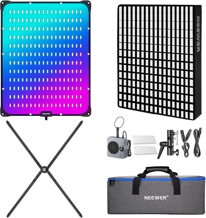 Професионално Видео & фото осветление. Neewer Pro 200W. RGB.  Софтбокс