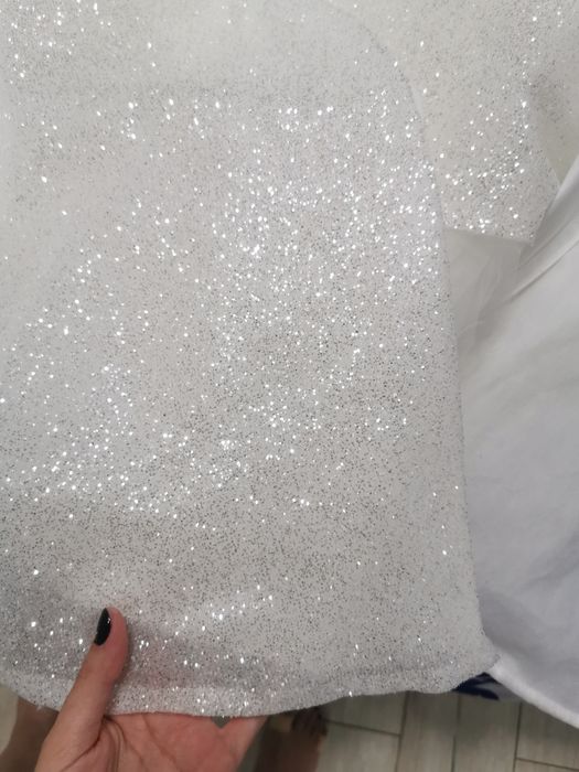 Rochie de mireasa superba, noua, glitter, S-M