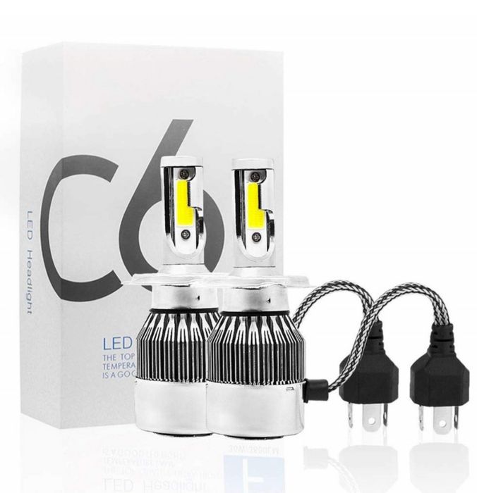 Kit set 2 becuri led auto C6 H4 36W 3800LM