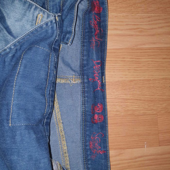 Pantaloni salopeta boyfriend blugi Desigual dama