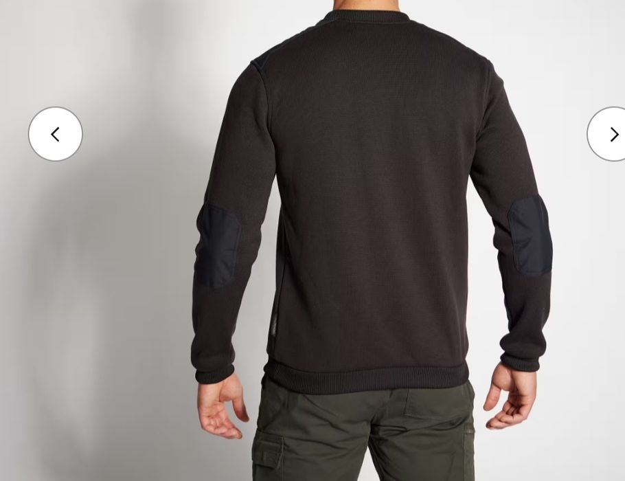 Мъжки черен пуловер