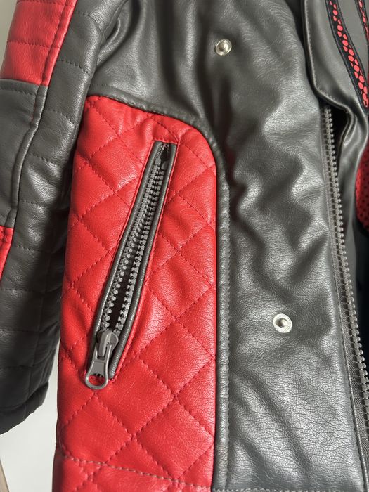 Geaca biker baieti Spiderman 116 pentru 5-6-7 ani